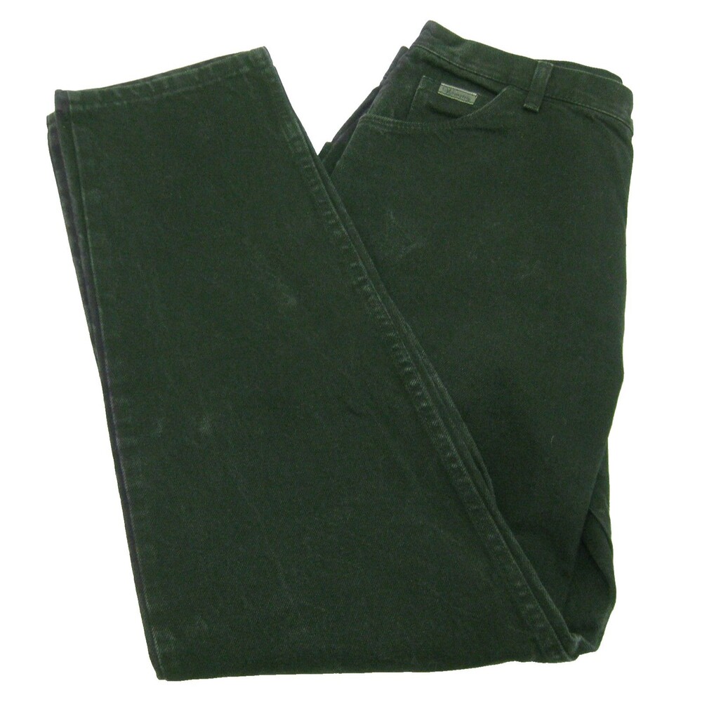 Vintage Wrangler Jeans Womens Size 16 x 32 Black Denim Pants MSR01 100% Cotton